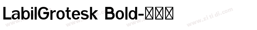 LabilGrotesk Bold字体转换